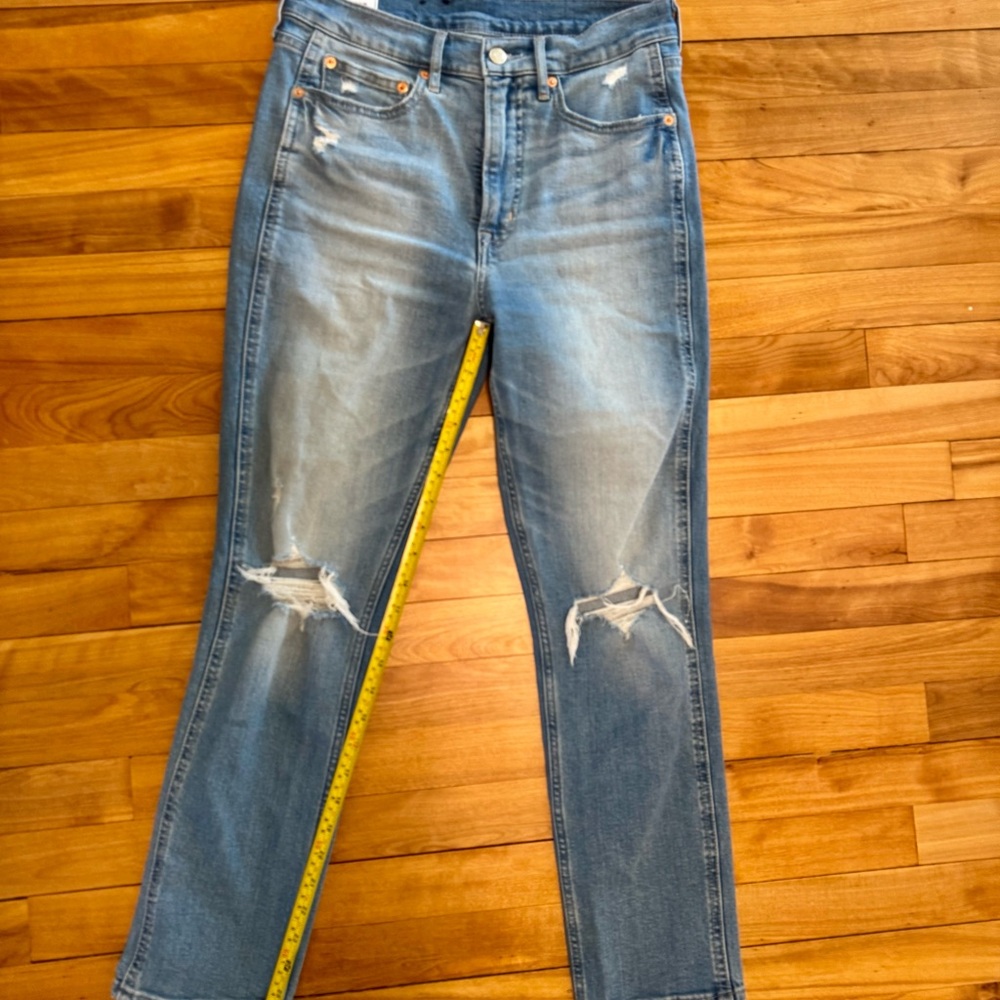 Gap Vintage Slim Distressed High Rise Jeans